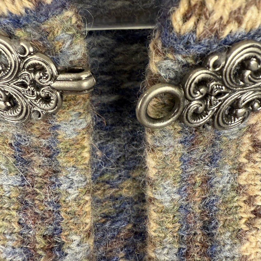 Susan Bristol wool sweater ornate hook and eye closure cottagecore size small - Picture 9 of 10